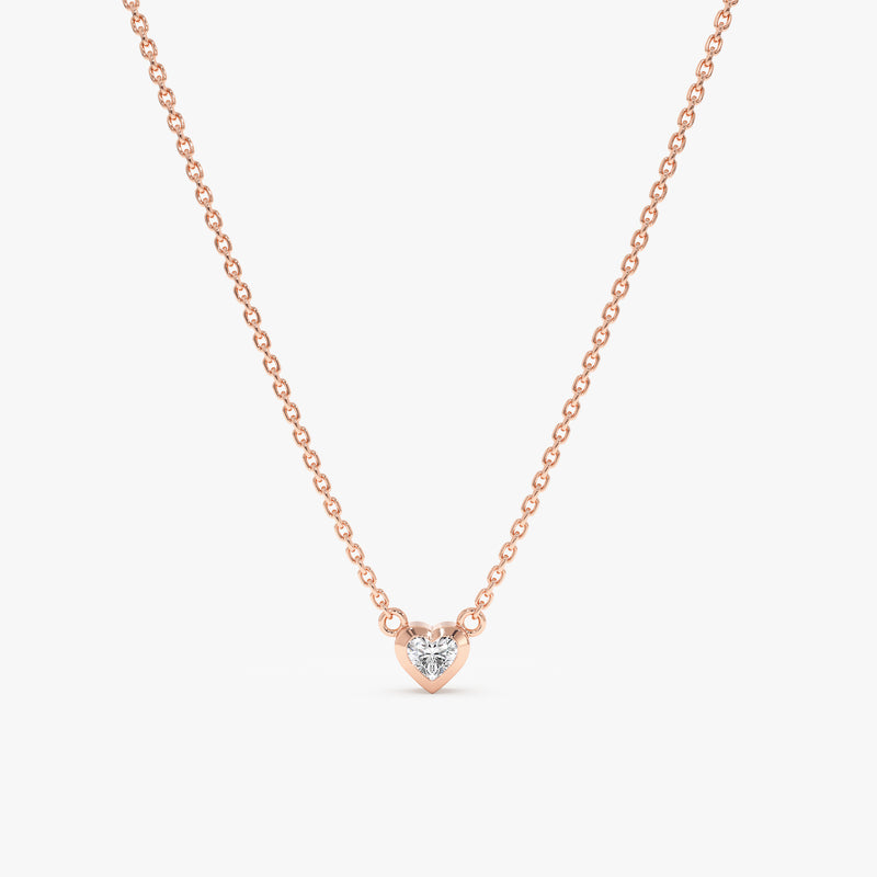 rose gold handmade mini heart 