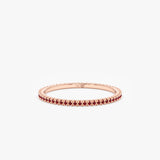 Rose Gold Dainty Ruby Ring
