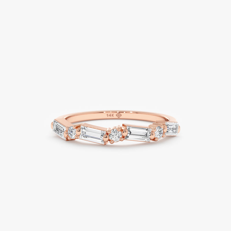 Rose Gold Baguette Ring