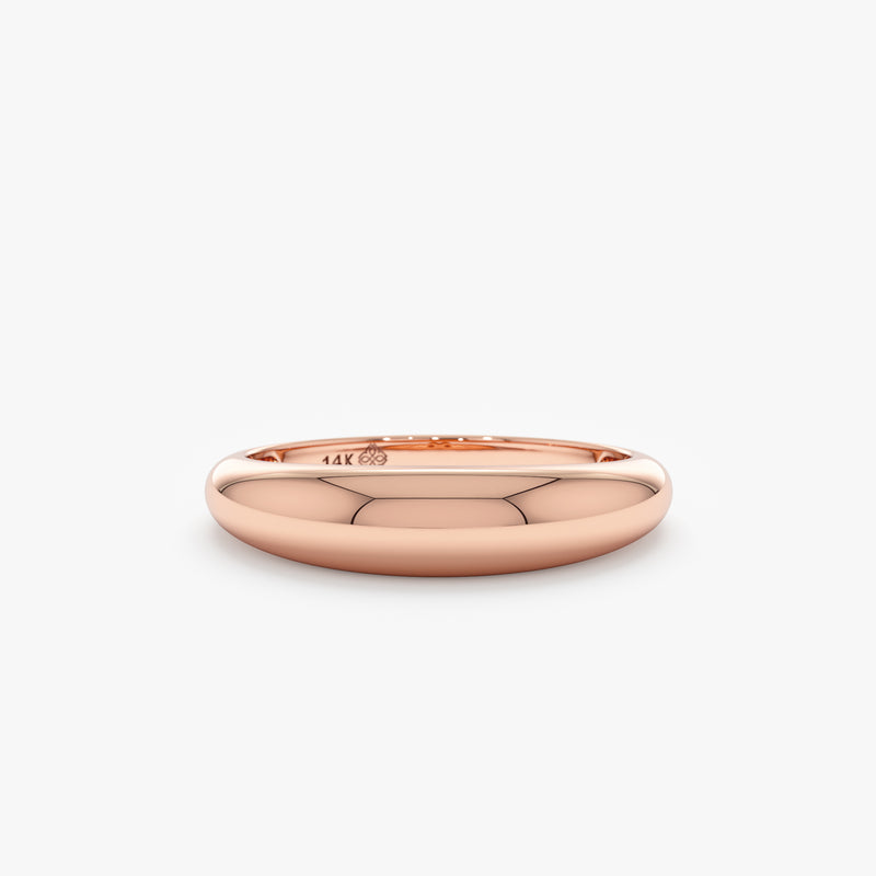 Petite Rose Gold Dome Ring
