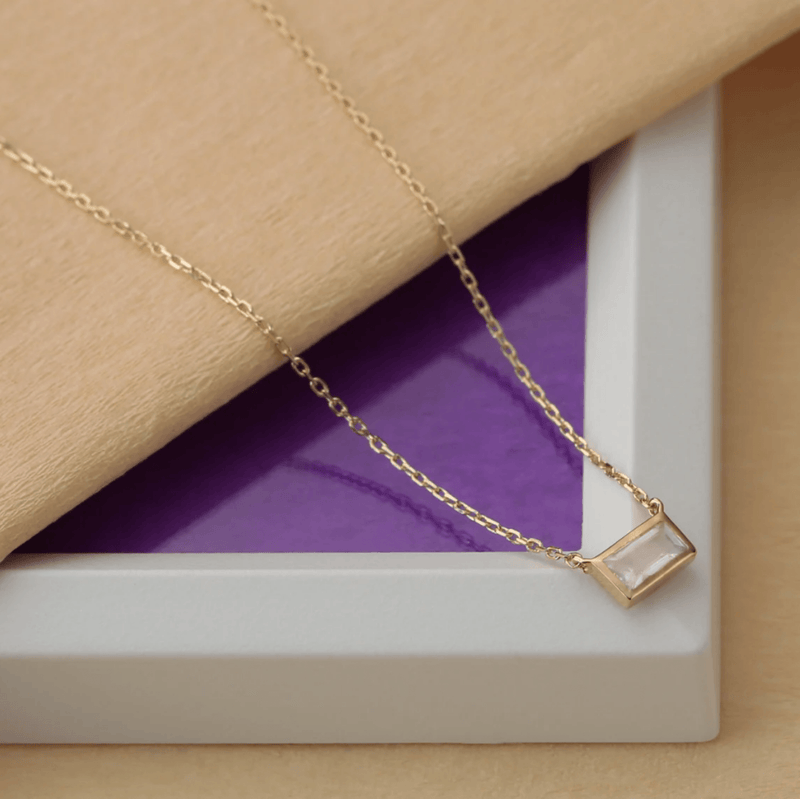 Handmade Natural Moonstone Necklace