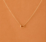 Handmade Solid Gold Natural Citrine Necklace