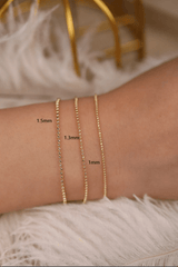 Gold Handmade Ball Chain Bracelets