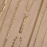 diamond Love Charm and Necklace Chains