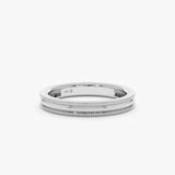 white gold stacking ring