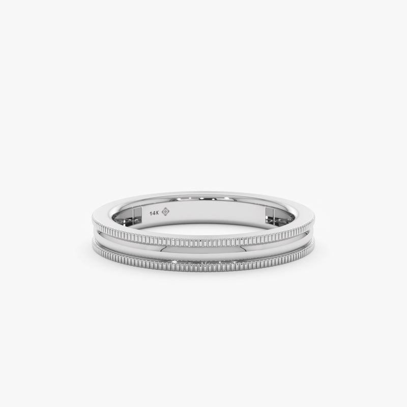 white gold stacking ring