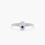 White Gold Hamsa Ring