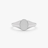 White Gold Signet Ring