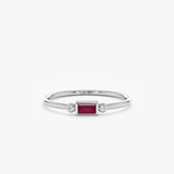 white gold ruby ring