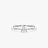 White Gold Diamond Cluster Ring