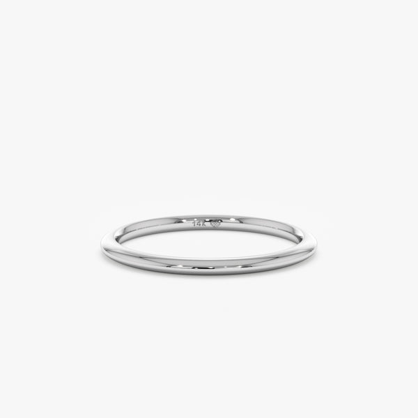 White Gold Classic Wedding Ring