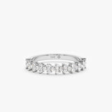 white gold natural diamond band