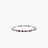White Gold Ruby Eternity Ring