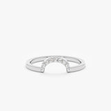 white gold nested ring