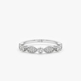 White Gold Diamond Vintage Ring