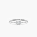 White Gold Lucky Eye Ring