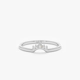 white gold nested ring