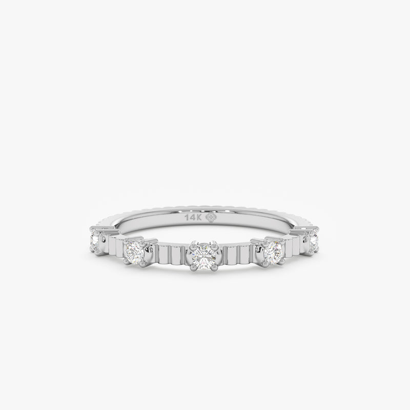 White Gold Diamond Band