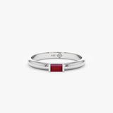 White Gold Ruby Ring