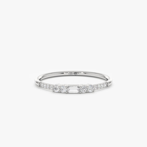 White Gold Baguette Ring