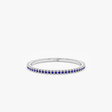 Handmade White Gold Sapphire Ring