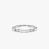 White Gold Natural Diamond Band