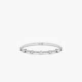 White Gold Half Eternity Diamond Band