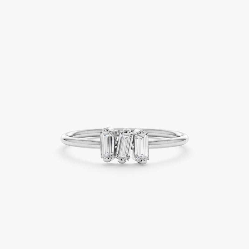 triple diamond ring