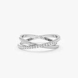 white gold handmade natural diamond band