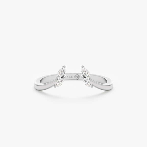 WHITE GOLD CUFF RING