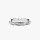 White Gold Half Eternity Ring