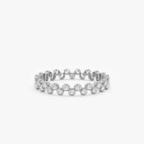 White Gold Natural Diamond Eternity Ring