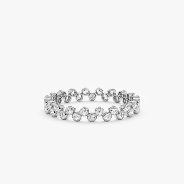 White Gold Natural Diamond Eternity Ring