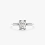 White Gold Diamond Engagement Ring
