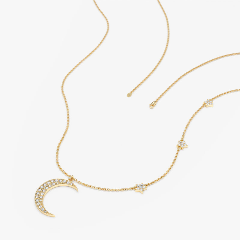 Natural Diamond Celestial Pendant