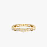 Baguette Round Diamond Eternity Ring