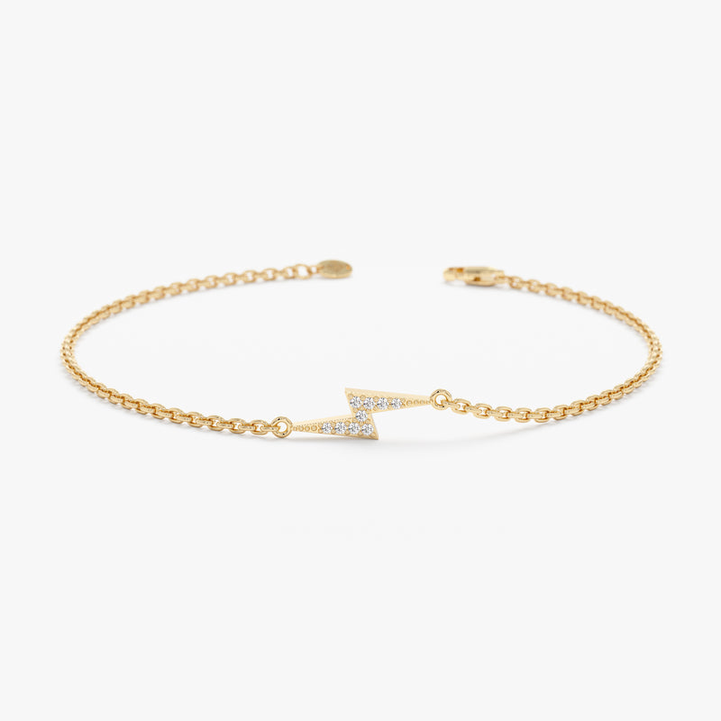 Diamond Lightning Bolt Bracelet