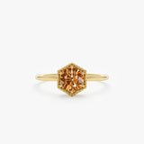 Natural Citrine Gold Ring