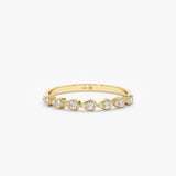 Diamond Gold Wedding Band