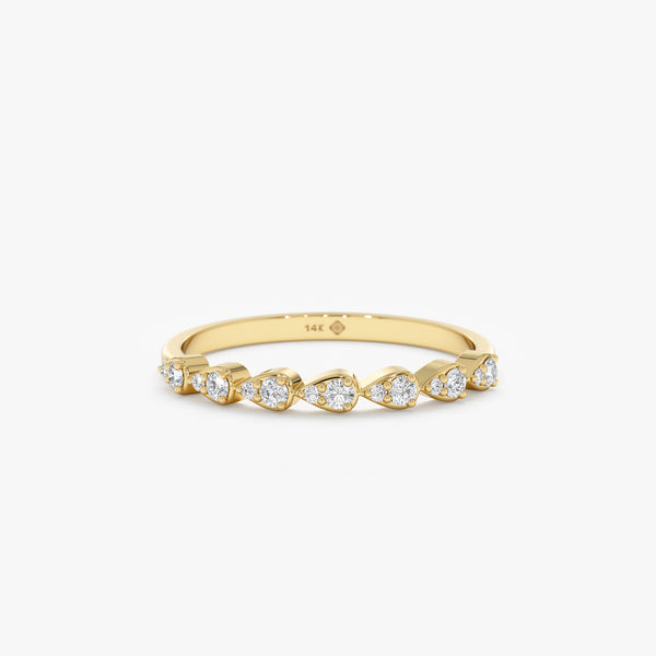 Diamond Gold Wedding Band