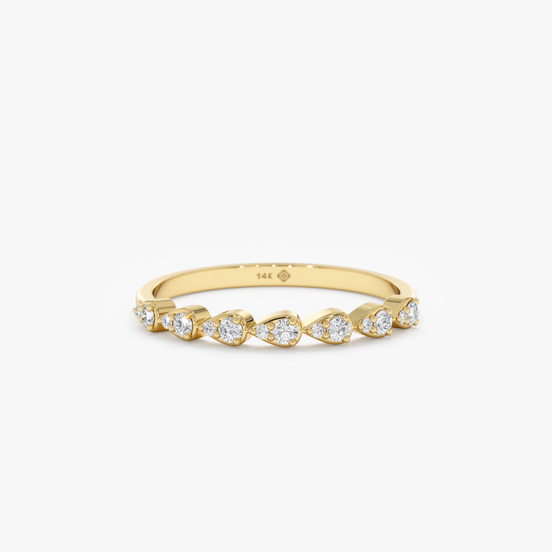 Diamond Gold Wedding Band