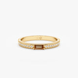 Baguette Citrine Ring