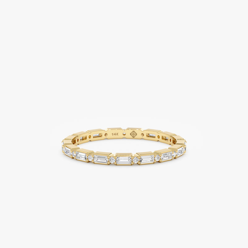 Diamond Dot Dash Eternity Ring