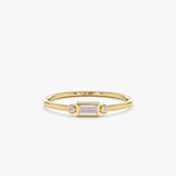 yellow gold petite ring