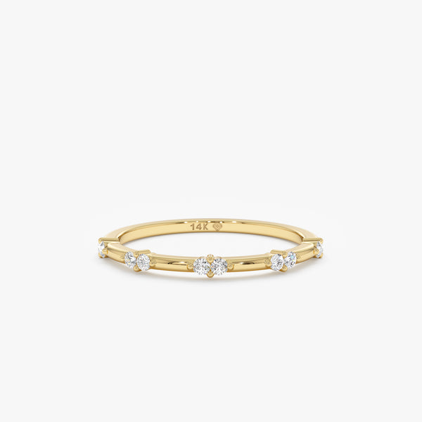 Distance Double Diamond Ring