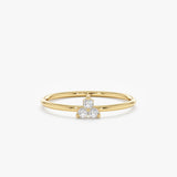 Triple Diamond Cluster Ring