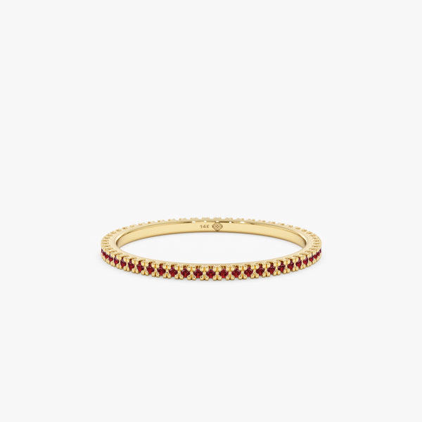 Ruby Gold Eternity Ring