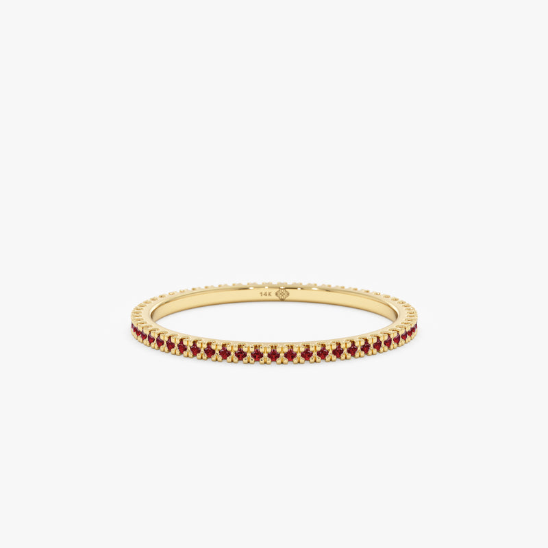 Ruby Gold Eternity Ring