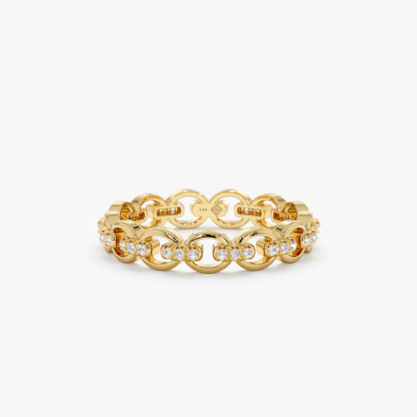 Linked Diamond Eternity Ring
