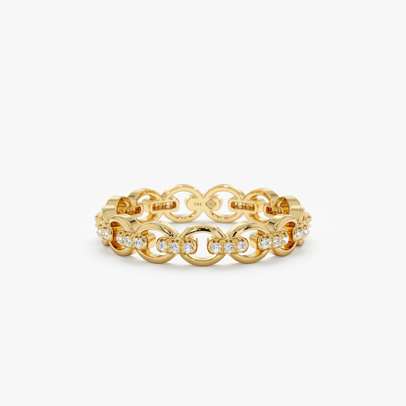 Linked Diamond Eternity Ring